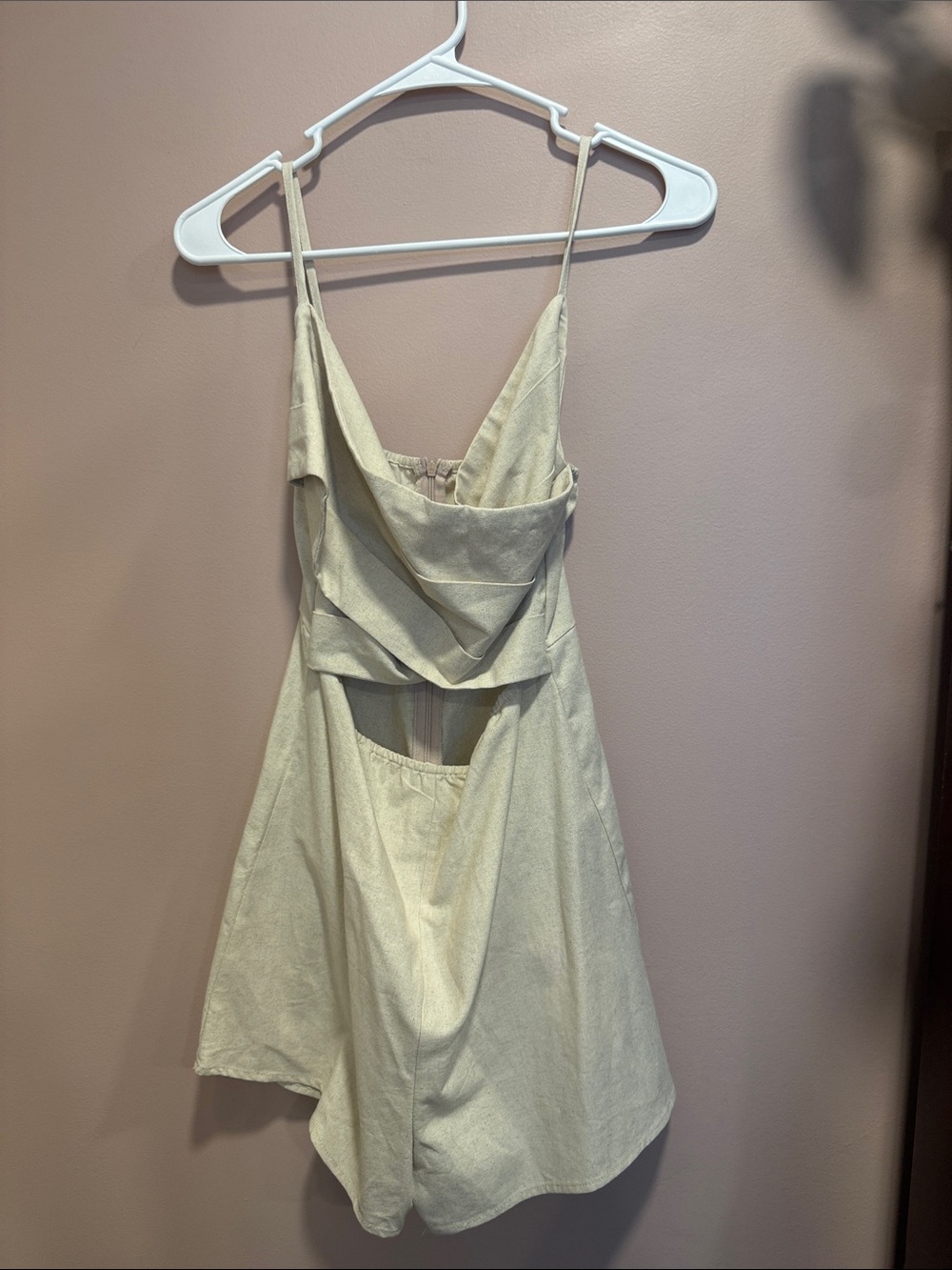 Cider Linen & Cotton Cutout Romper NWT
